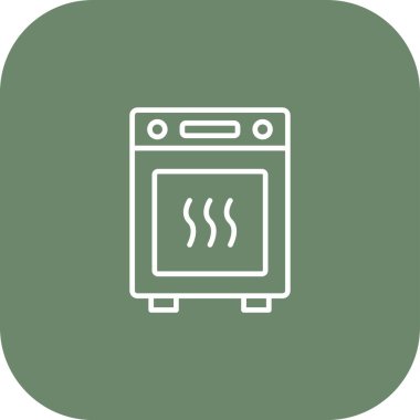 fırın ikonu vektör illüstrasyonu