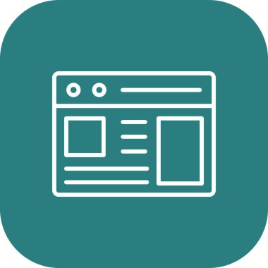 vektör lcd simgesi illüstrasyonu