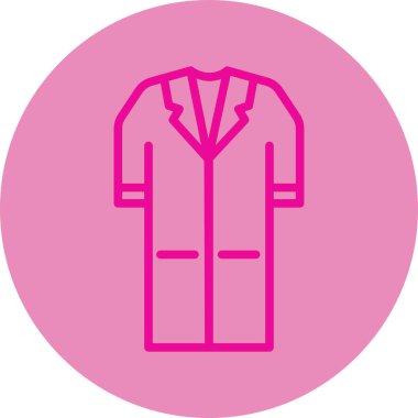 Bir ceket simgesinin vektör illüstrasyonu