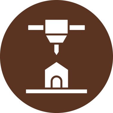 Kiliseye. Web simgesi basit tasarım