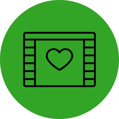 kalp simgesi, vektör illüstrasyonu