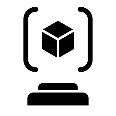 kutu vektör düz simgesi