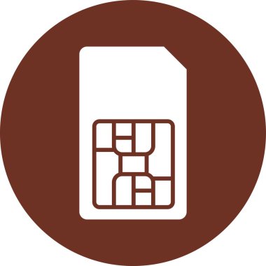 Cep telefonu simgesinin vektör illüstrasyonu