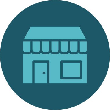 dükkan simgesi vektör illüstrasyonu