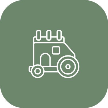Traktör simgesinin illüstrasyonu