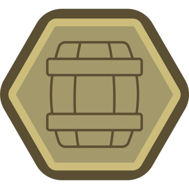 Altın ikonu. Ağ için basit bir altın vektör simgesi çizimi