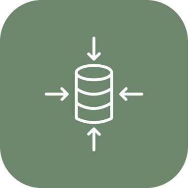 veritabanı vektör düz simgesi