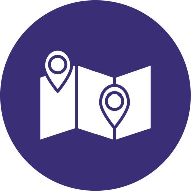 konum pin simgesi, vektör illüstrasyonu