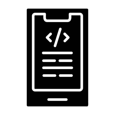 programlama simgesi, vektör illüstrasyonu