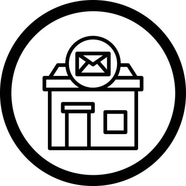 Bir posta simgesinin vektör illüstrasyonu