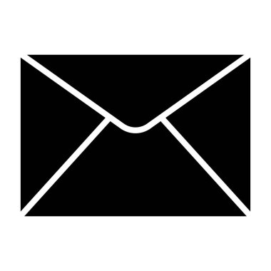 posta zarfı beyaz arkaplan vektör çiziminde izole edildi