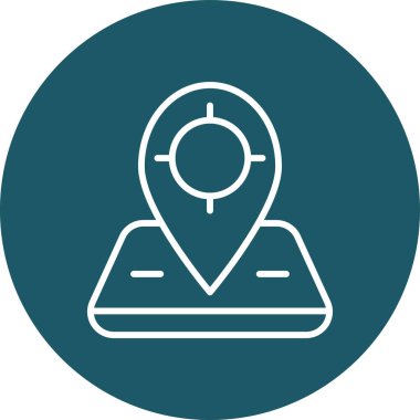 Vektör Konum pin simgesi