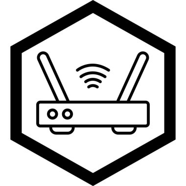 Anten. Web simgesi basit illüstrasyon