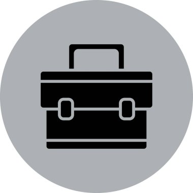 Çanta simgesinin vektör illüstrasyonu