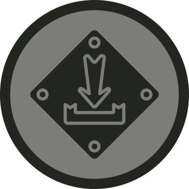 ok simgesi vektör illüstrasyonu