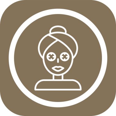 Maskeli bir kadının vektör çizimi