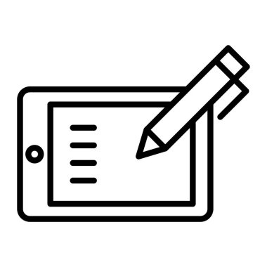 kalem simgesinin vektör illüstrasyonu