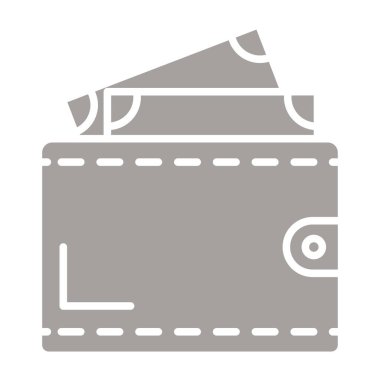 Para düz vektör simgesi