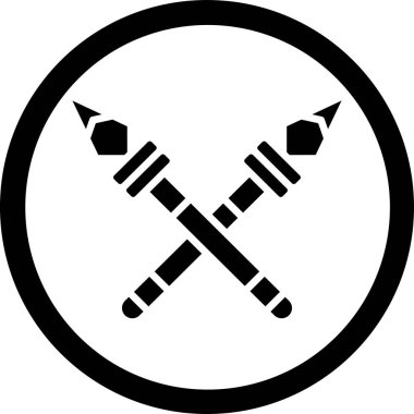 Silah simgesinin vektör illüstrasyonu