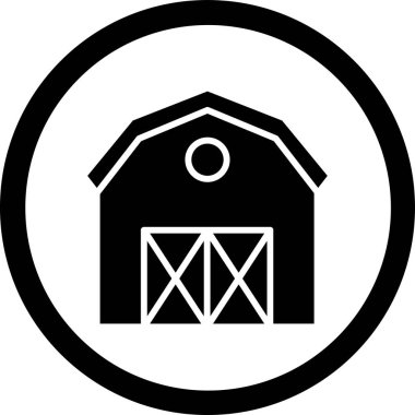 Kolayca değiştirebilen ya da düzenleyebilen ahır vektör simgesi