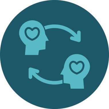 yaratıcı kalp vektörü simgesi