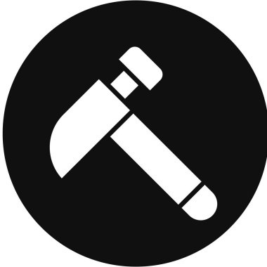 Çekiç ikonu vektör illüstrasyonu