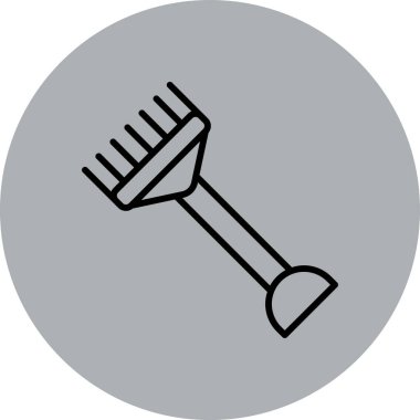 kürek simgesi vektör illüstrasyonu