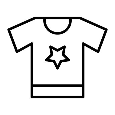 shirt simgesi vektör illüstrasyonu