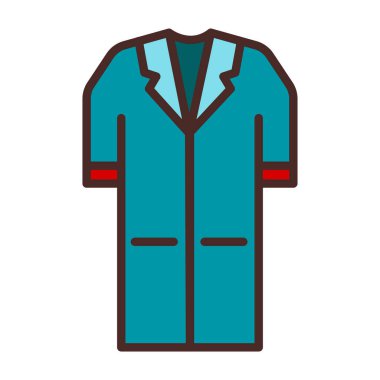 Erkek giyimi ikonu. Web için erkek vektör simgelerinin basit illüstrasyonu