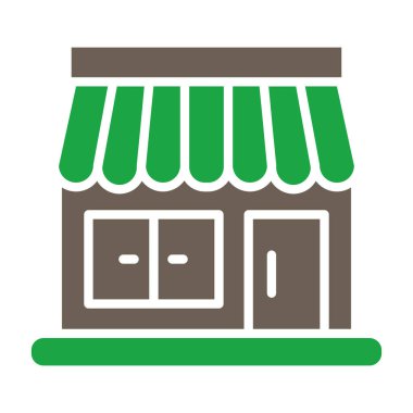 Mağaza oluşturma vektör simgesi