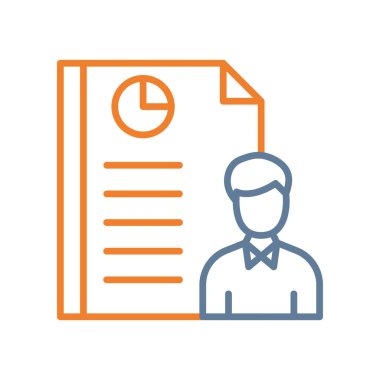 Elinde pano olan bir adamın vektör çizimi