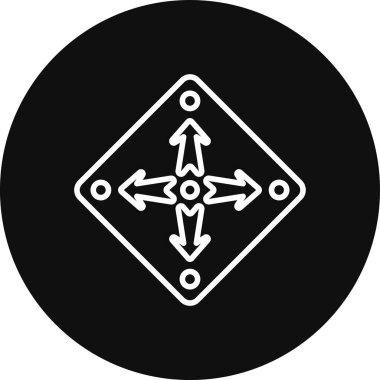 Modern b 'nin vektör illüstrasyonunda okun eksik simgesi