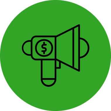 Kişisel ve ticari kullanım için megafon vektör simgesi simgesi vektör çizimi..