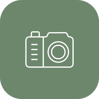 fotoğraf makinesi simgesi, vektör illüstrasyonu