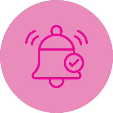 Alarm çanı vektör simgesi modern basit vektör illüstrasyonu