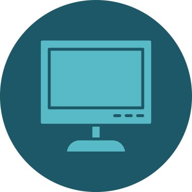 Bilgisayar. Web simgesi basit tasarım.