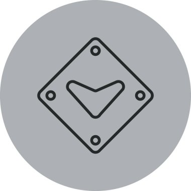 Kalp ikonu vektör illüstrasyonu