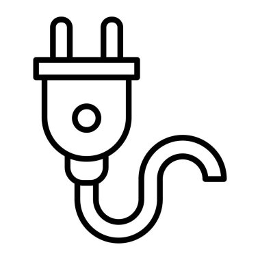 kablo tıkacı vektör illüstrasyonu