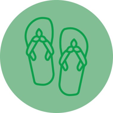 Terlikler. Web simgesi basit illüstrasyon