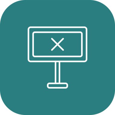 vektör lcd simgesi illüstrasyonu