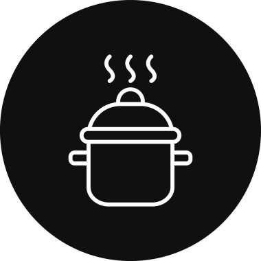 Pişirme simgesinin vektör illüstrasyonu