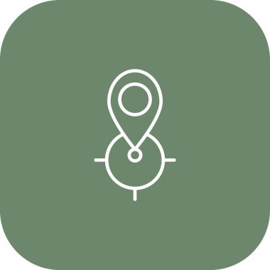 konum simgesi soyut arkaplanda izole edildi