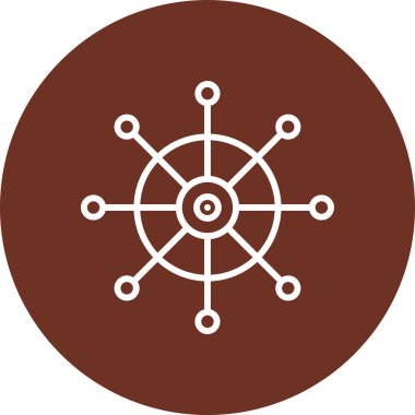 Eşsiz Pusula Vektörü Kabartma Simgesi