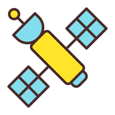 uydu anten vektör simgesi. Düzenlenebilir sembol ve tasarım için dizayn biçimi.