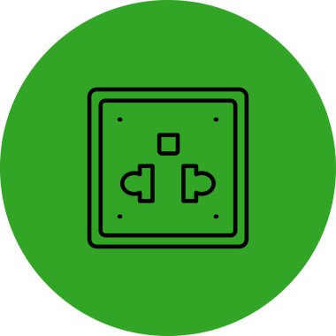 Pil simgesinin vektör illüstrasyonu