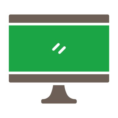 monitör simgesi. vektör çizim