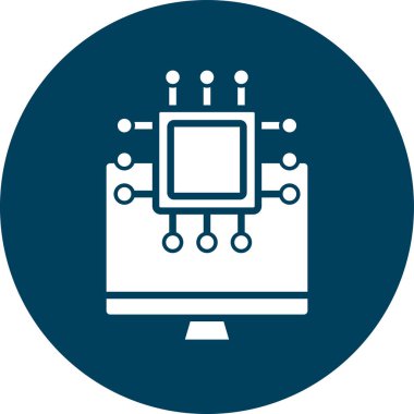 devre kartı simgesi vektörü.