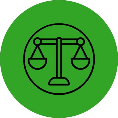 vektör simgesini dengele modern çizgi çizimi