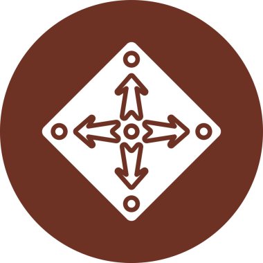 Ok. Web simgesi basit illüstrasyon