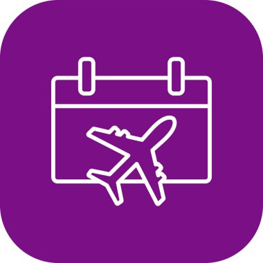 Seyahat ve tatil simgelerinin vektör çizimi